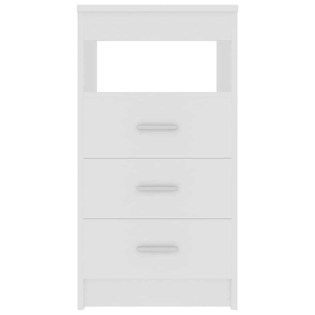 CELECTPRO White Dresser with 3 Drawers - Modern Solid Wood Chest of Drawers for Bedroom - Tall Storage Cabinet for Closet & Entryway - Perfect Nightstand for Home Organization & Decor