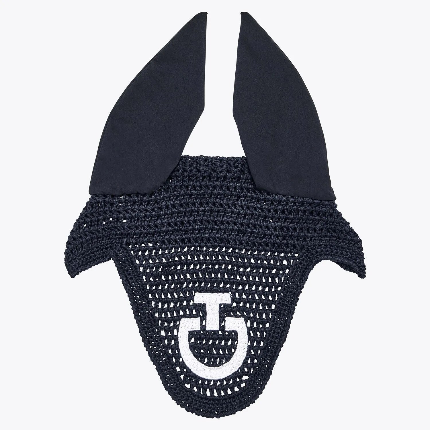 Cavalleria Toscana Lightweight Soundless Ear Bonnet for Horses - Breathable Mesh Fly Protection for Riding & Training - Perfect for Show Jumping, Dressage & Trail Riding