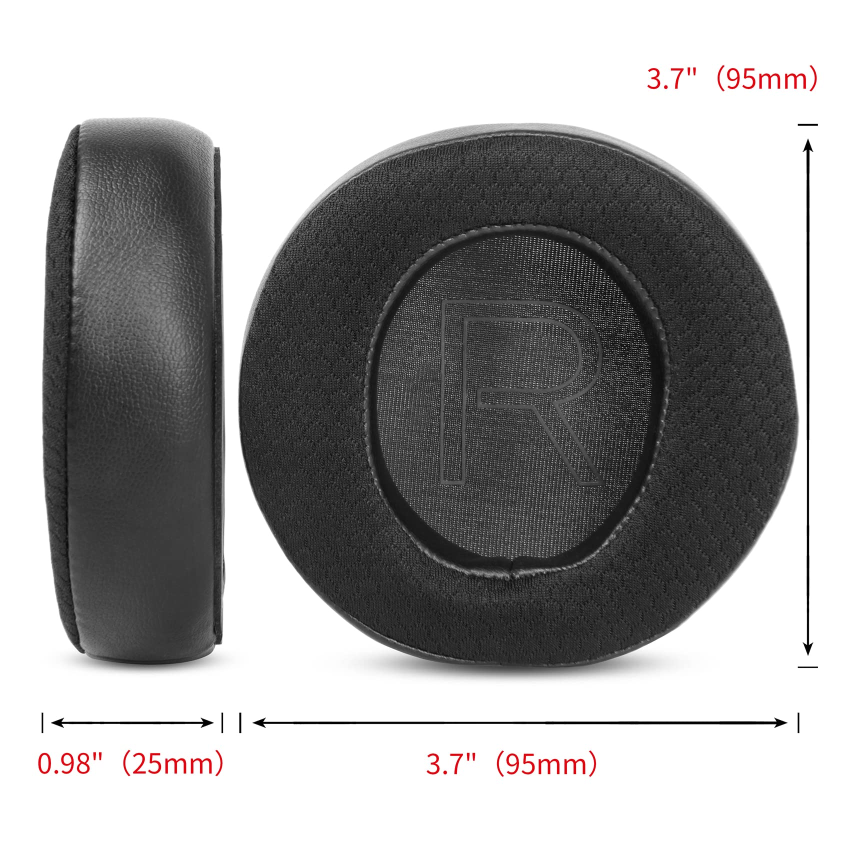 AW510H Ear Pads - YunYiYi Gel Memory Foam Ear Cushions Replacement for Alienware AW510H & AW310H Gaming Headsets | Comfortable Noise Isolation Earpads for PC Gaming, Streaming & Office Work (Black, 2-Pack)