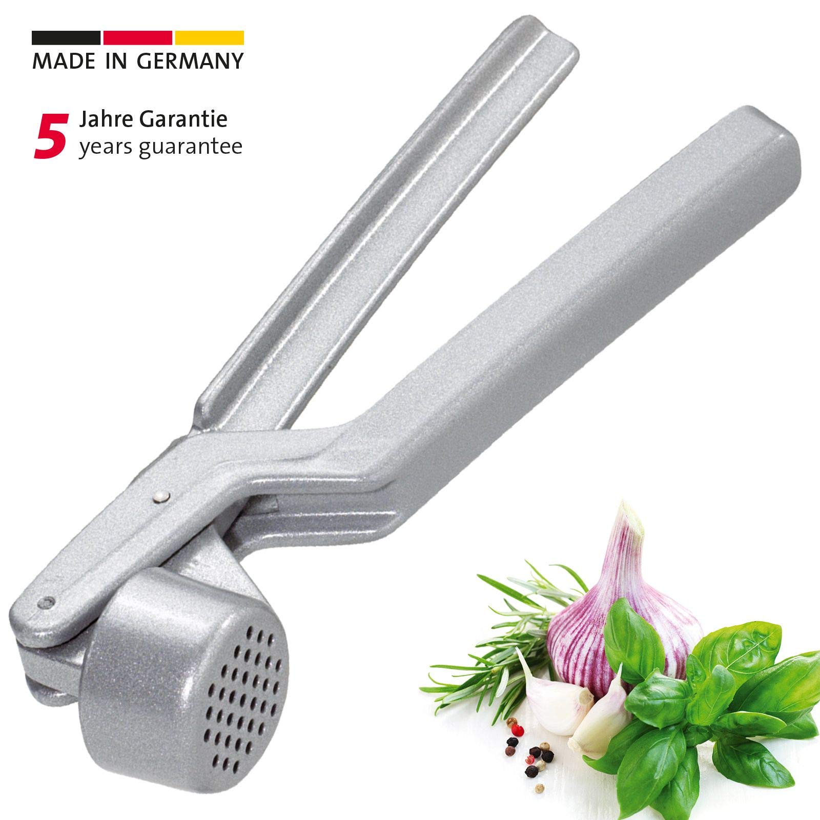 Westmark Novapress Garlic Press - Heavy Duty Stainless Steel Garlic Crusher & Mincer - Easy to Clean & Dishwasher Safe - Perfect for Cooking, Baking & Meal Prep