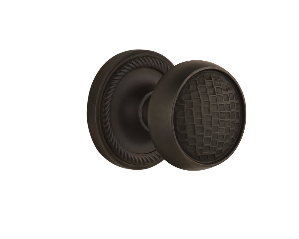Nostalgic Warehouse Rope Rosette with Craftsman Knob - 2.375