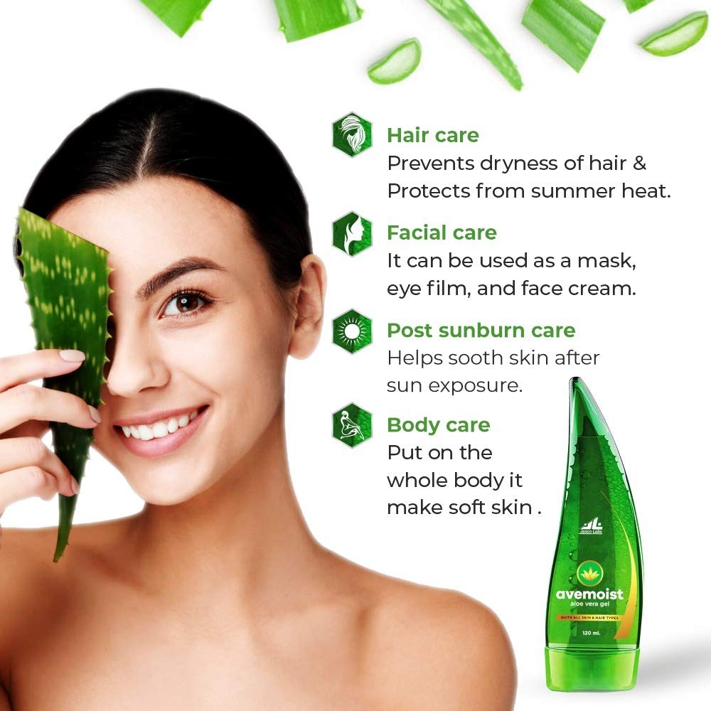 Ave Moist Gel - Hydrating Skin Moisturizer for Dry & Sensitive Skin | Daily Face & Body Lotion | Perfect for Post-Workout, Travel & Winter Care