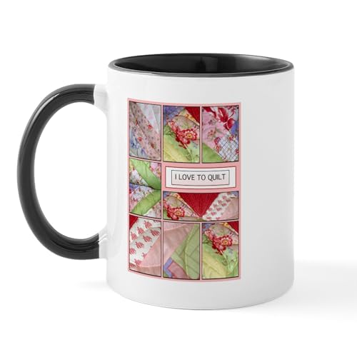 White/Black Inside - Shana's Quilt Mug