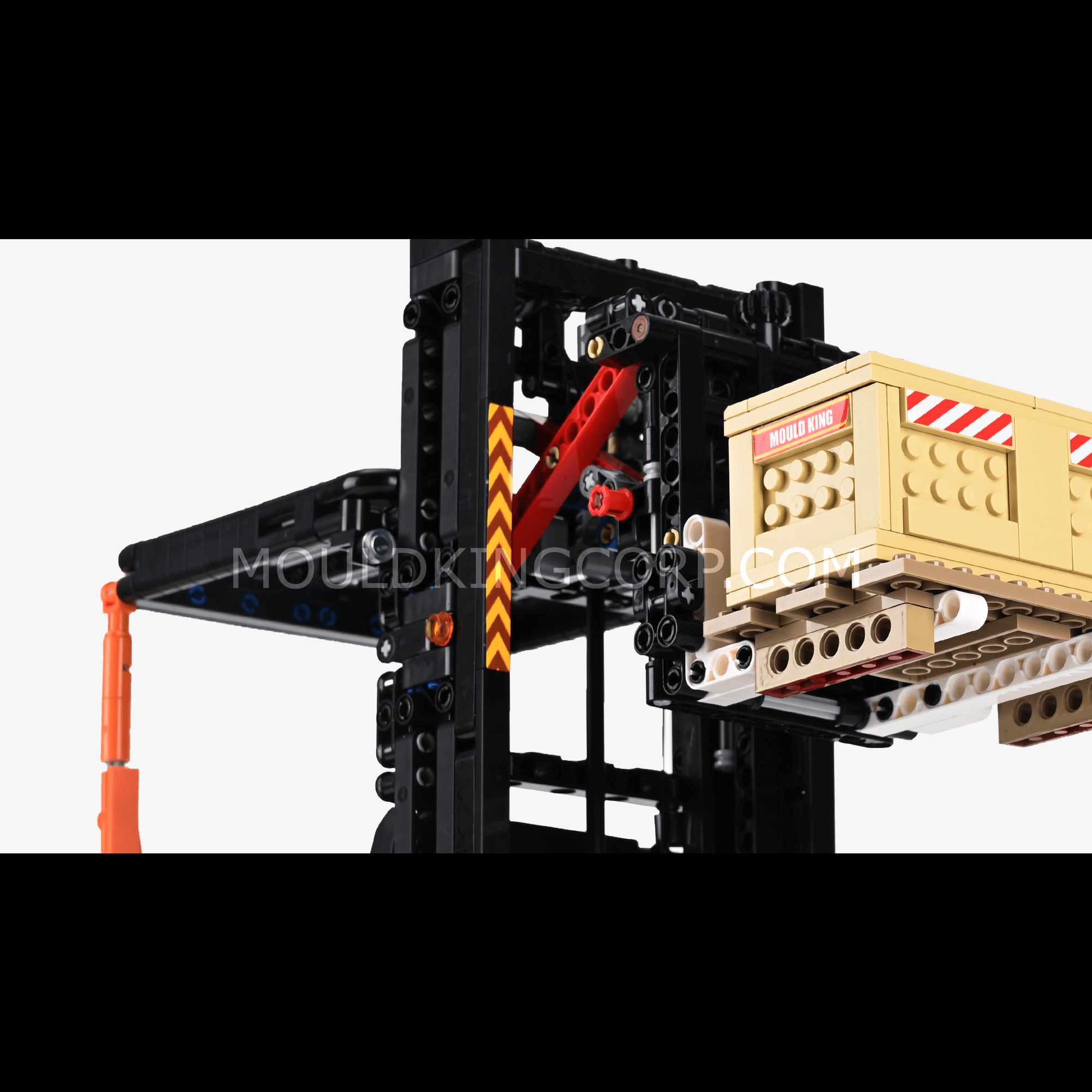 Mould King 17040 Shelf Forklift Model Building Set - 1,506 PCS Construction Toy for Adults & Kids | DIY Engineering Kit for Collectors, STEM Learning & Home Decoration