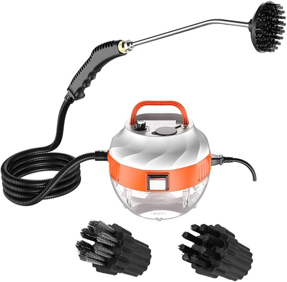 High-Temperature Steam Cleaner for Air Conditioner, Kitchen Range Hood & Appliances - Powerful Sterilization & Disinfection Tool (Orange) | Perfect for Deep Cleaning Home, Office & Commercial Spaces