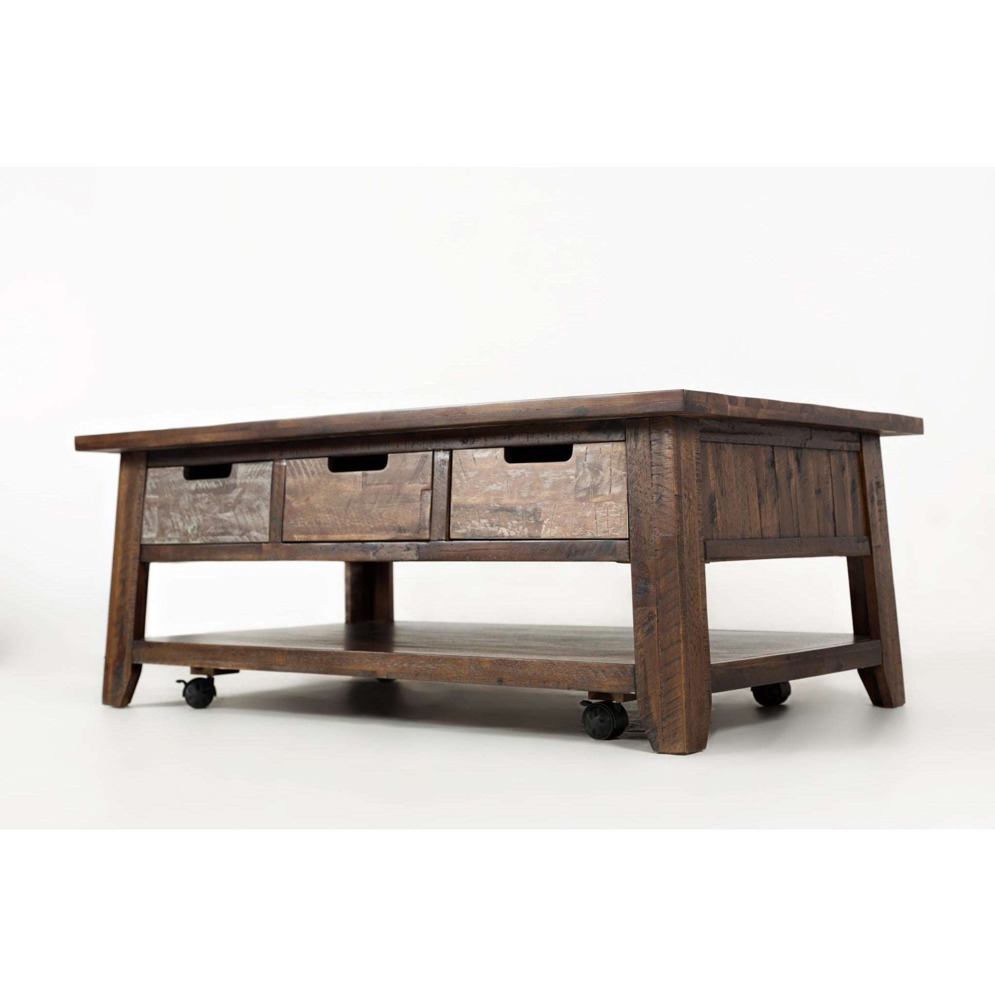 Handcrafted Painted Canyon Cocktail Table - Rustic Wood Coffee Table with Unique Canyon Art Design - Perfect for Living Room, Patio or Cabin Decor