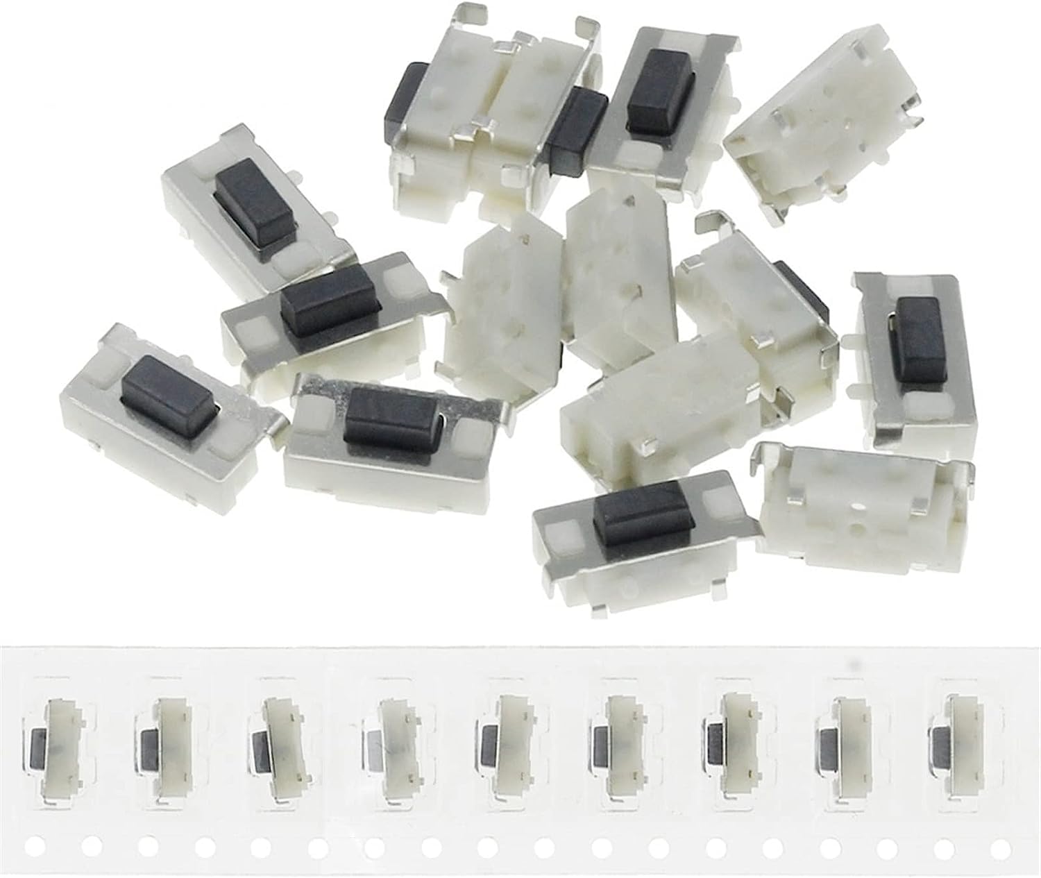 1000PCS DC12V 50mA Micro Tactile Push Button Switch 3x6x3.5mm SMD - for MP3/MP4/Tablet/PC/Bluetooth Devices - Durable Replacement Switch for Electronics Repair and DIY Projects