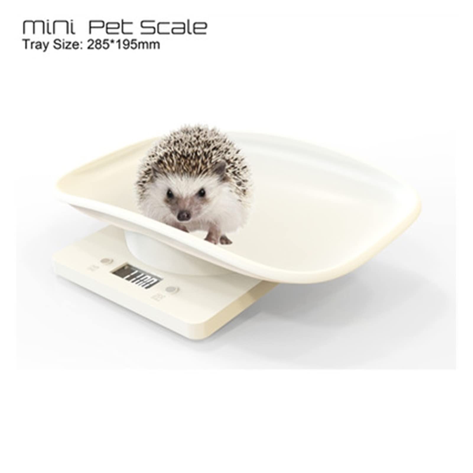 10KG/1g Digital Kitchen Scale & Pet Scale - Precise Electronic Food Weighing Scale with LCD Display for Cooking, Baking, Baby Care & Pet Weight Tracking (White) - Perfect for Home Kitchen, Bakeries & Veterinary Use