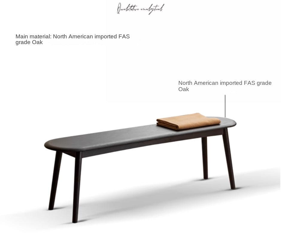 Solid Oak Wood Long Vintage Bench - Rustic Farmhouse Style for Entryway, Dining Room, or Garden Seating