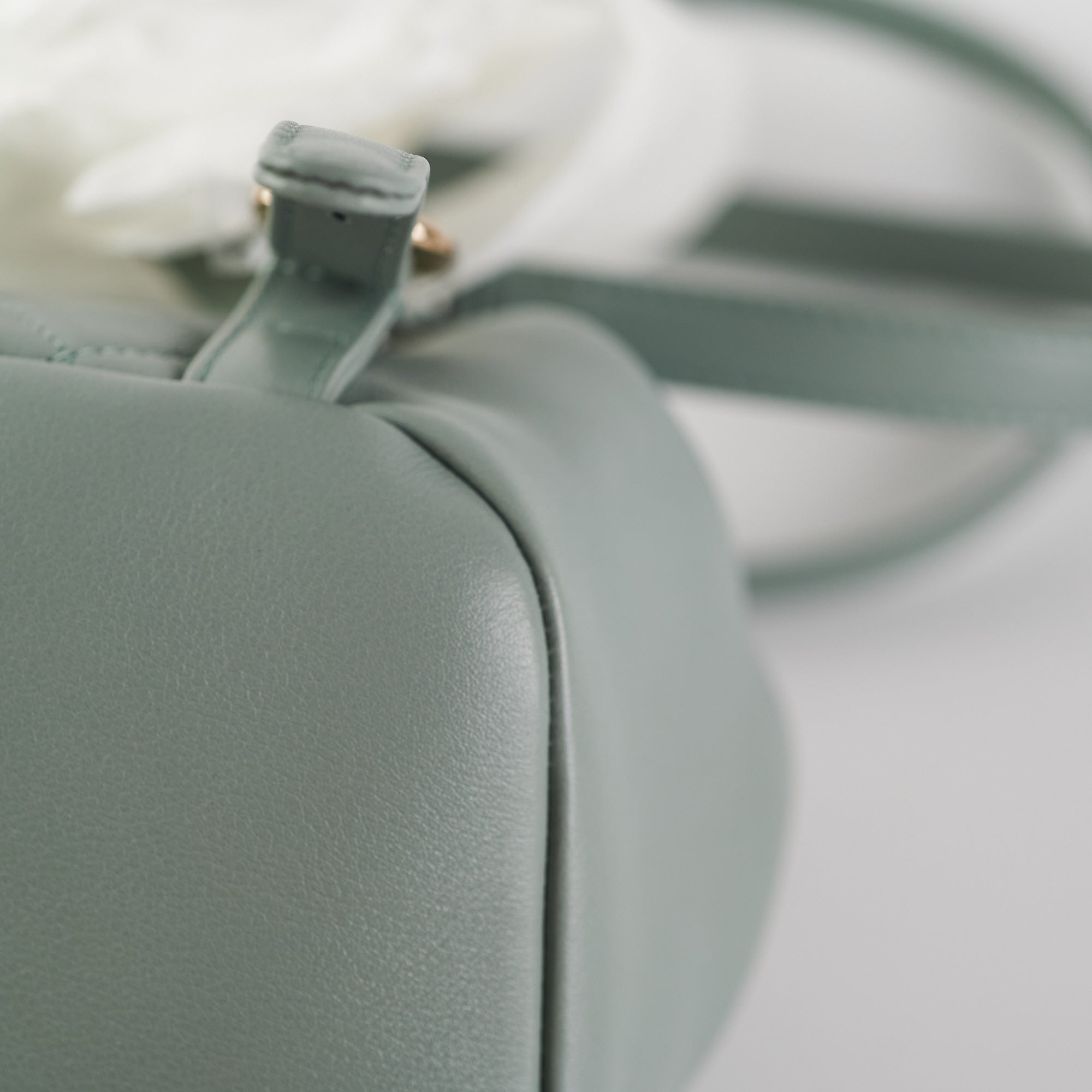 Chanel Mini Duma Backpack in Grey & Blue | Authentic Luxury Leather Backpack with Microchip | Perfect for Travel, Shopping & Everyday Use