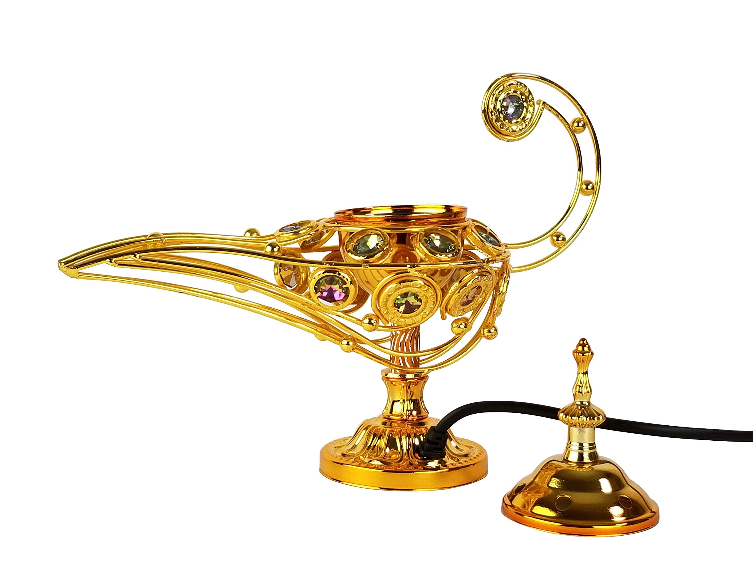 Electric Incense Burner Lantern - Aromatherapy Diffuser for Home, Meditation & Outdoor Use - Rechargeable & Portable LED Light for Relaxation & Decor