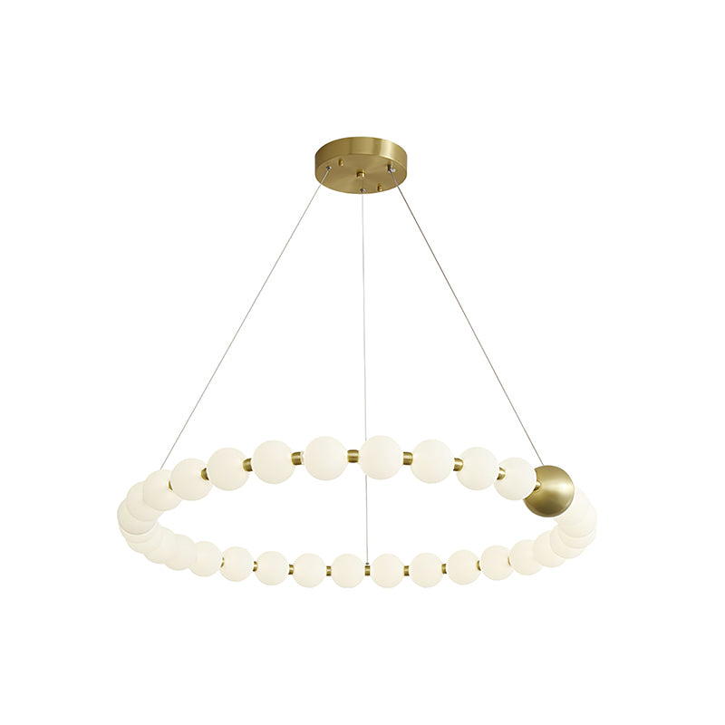 Aeyee Crystal Pearls Chandelier - Elegant Ceiling Light Fixture for Dining Room, Bedroom, Living Room & Wedding Decor