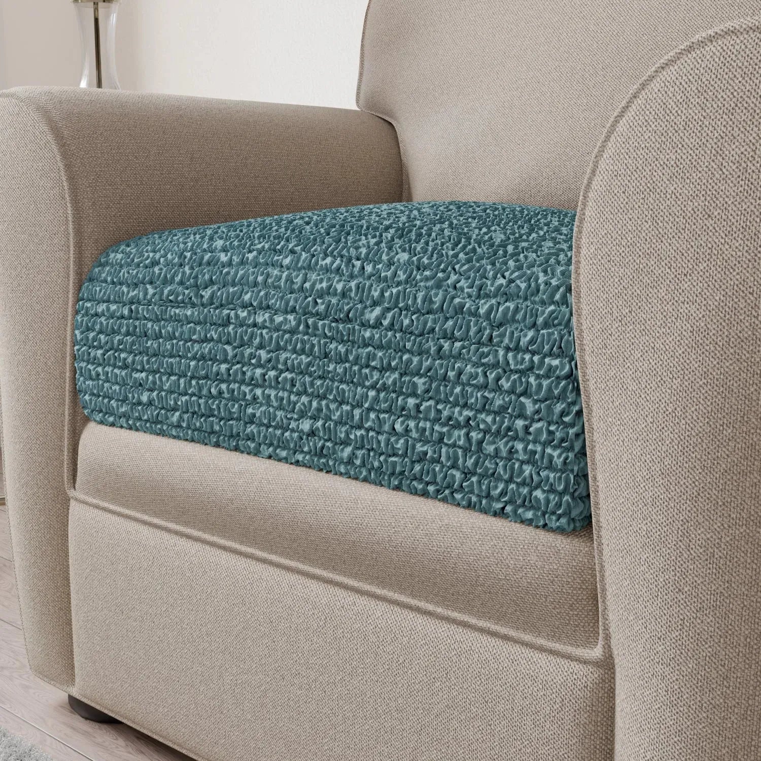 Premium Microfiber Seat Cushion Cover - Soft & Durable Sofa Chair Protector - Perfect for Living Room, Office, or Car Use