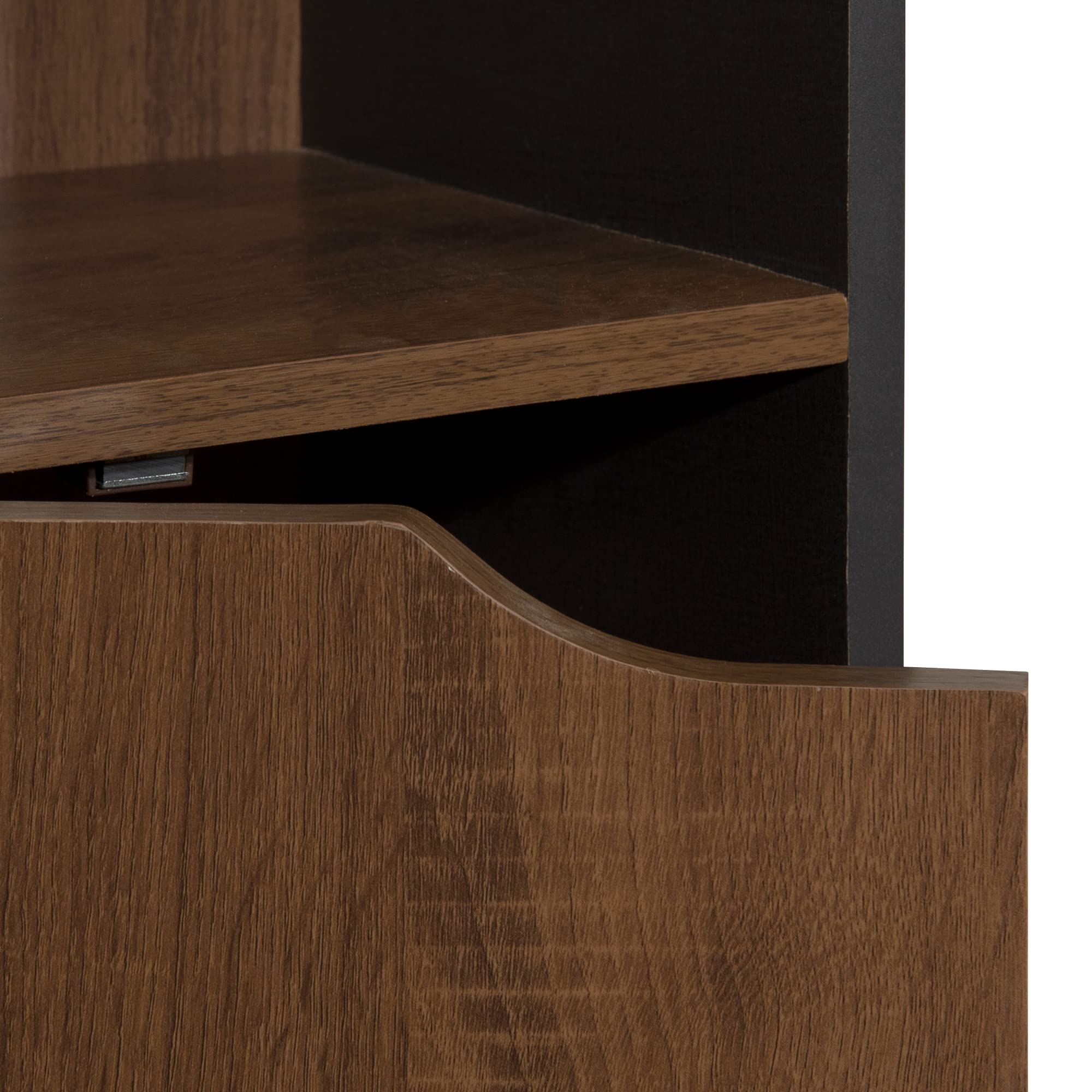 Beyamis 6-Cube Storage Cabinet Bookcase Organizer, Brown Wooden Shelf for Home Office, Living Room, Bedroom & Kids Room - Perfect for Books, Toys, Clothes & Home Organization