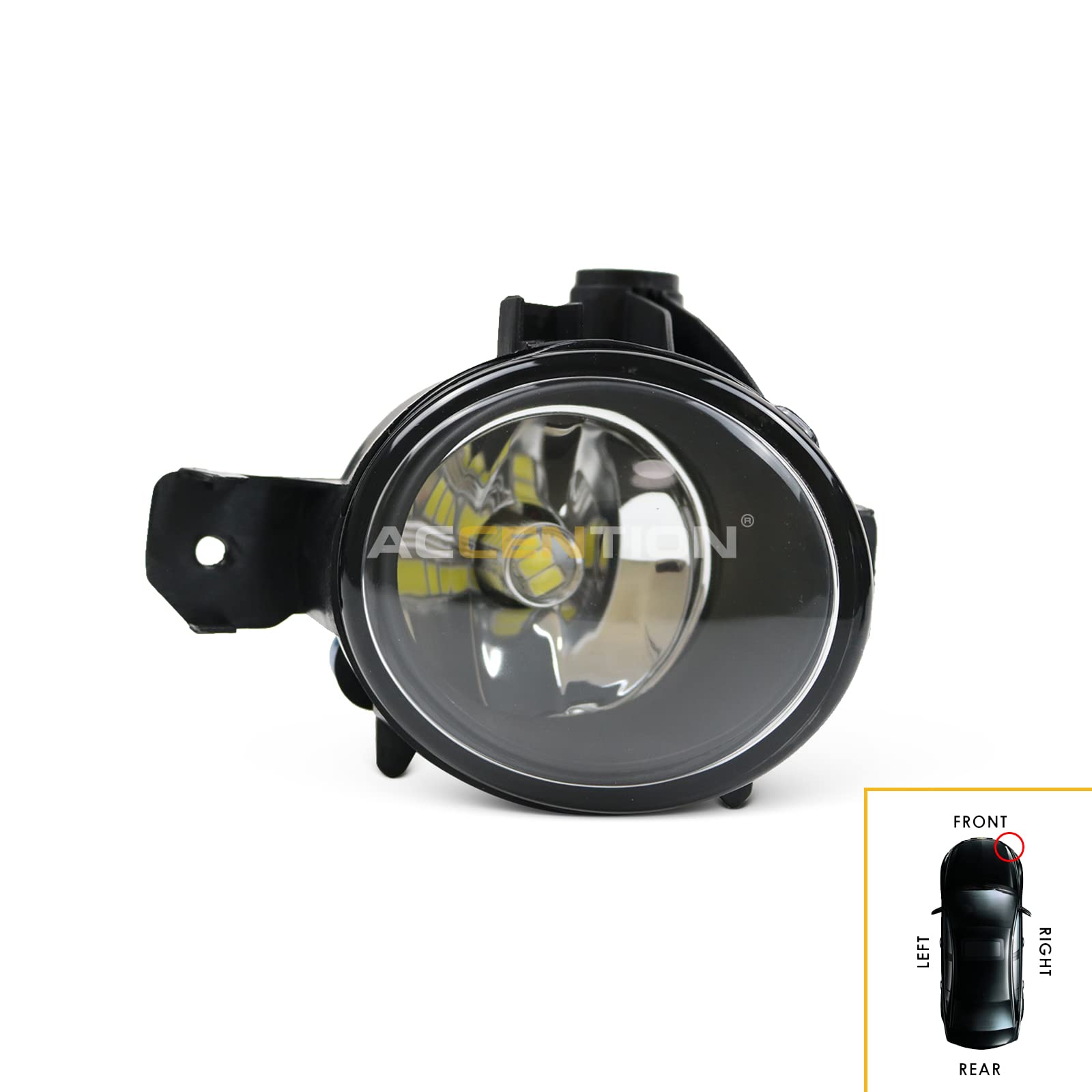 2Pcs LED Fog Lights for BMW E83 X3 2007-2010 Models - Bright White Front Fog Lamps for Enhanced Visibility & Style - Perfect for Night Driving and Bad Weather Conditions