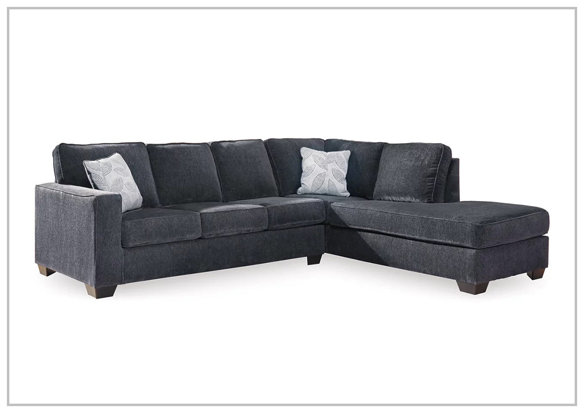 Gio Italia Aster Fabric Full Size Sleeper Sectional with Chaise - Modern Convertible Sofa Bed for Living Room, Guest Room & Small Spaces