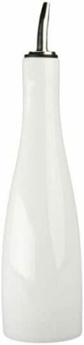 Premium White Porcelain Oil Dispenser Bottle - 16oz (500ml) - Elegant Kitchen Oil & Vinegar Cruet for Salad Dressing, Cooking & Baking - Perfect for Home, Restaurant & Gourmet Use