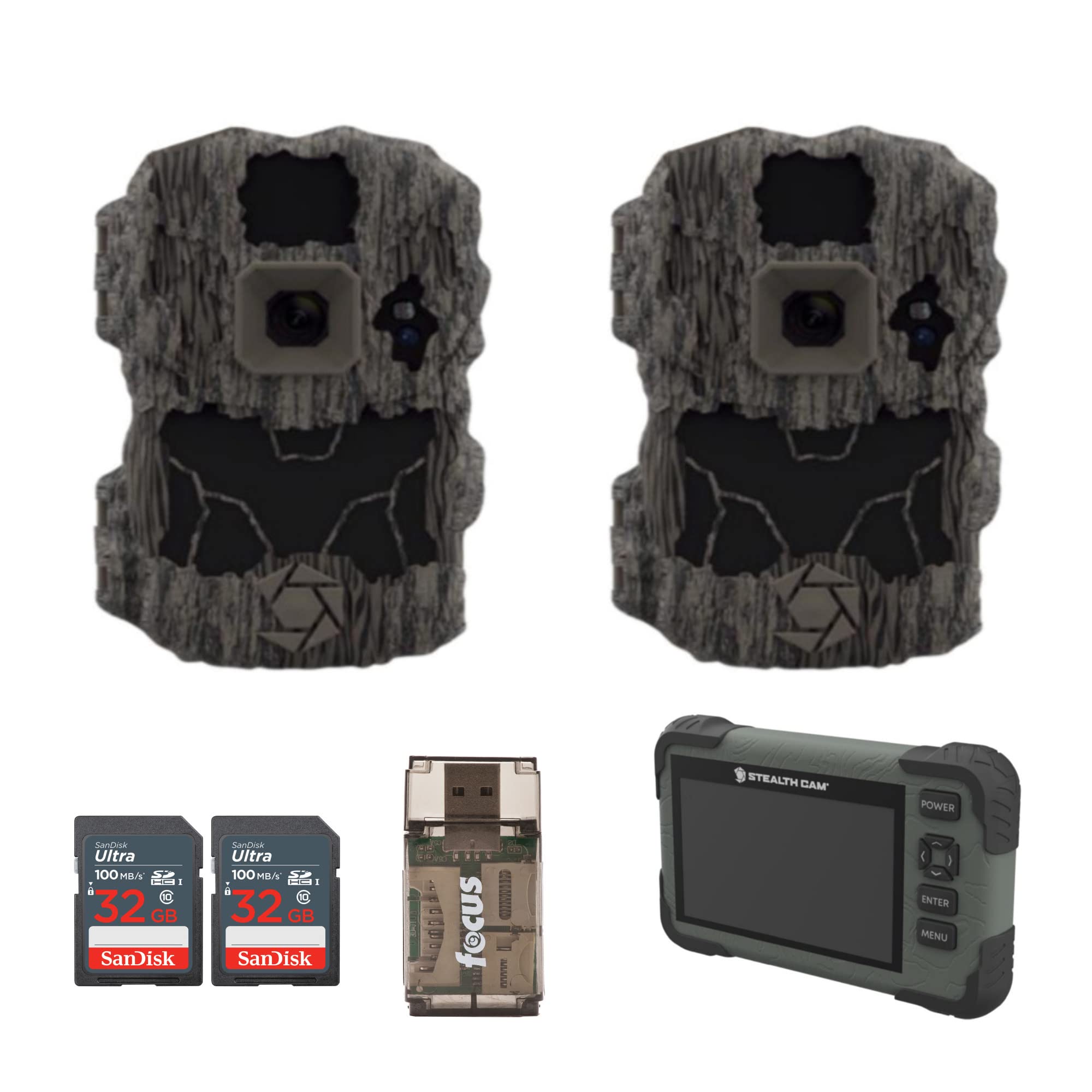 Stealth Cam DS4K Ultimate Trail Camera - 32MP Photos & 4K 30FPS Video with SD Card Reader-Viewer, 32GB Ultra SDHC UHS-I Memory Card - Perfect for Wildlife Monitoring, Hunting, and Outdoor Security Surveillance