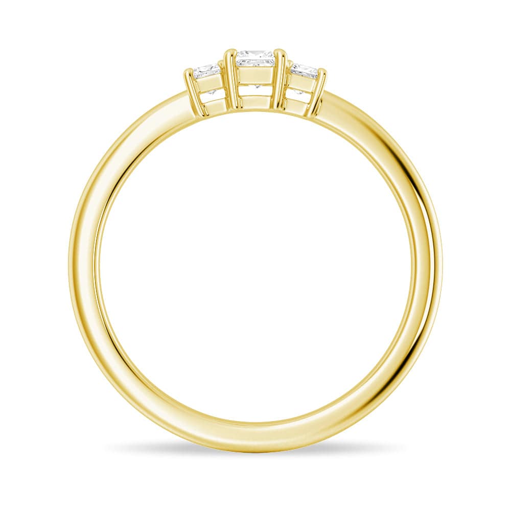 True Love Princess Lab Grown Diamond Promise Ring - 1 Carat Round Cut Engagement Ring for Women, 14K White Gold - Perfect for Proposals, Anniversaries & Special Occasions