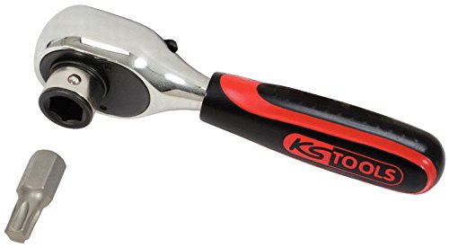 KS Tools 10mm Hex Bit Ratchet - Chrome Vanadium Steel for Auto Repair