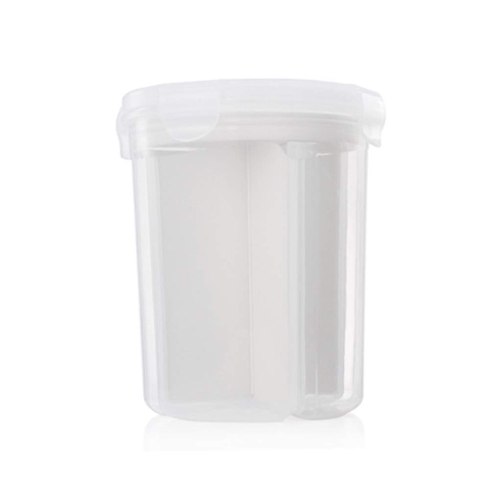 Airtight Food Storage Container - 1600ml Clear Plastic Locking Dispenser for Dry Foods, Cereal, Snacks & Spices | Perfect for Kitchen Pantry Organization & Meal Prep