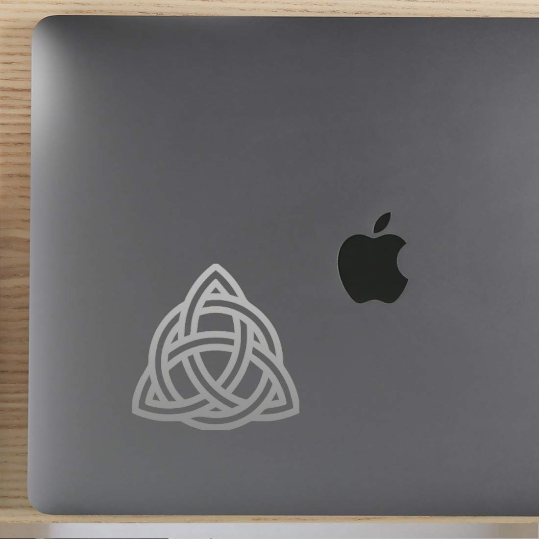 Premium Celtic ICON Metallic Silver Vinyl Decal Stickers (Set of 2) - Waterproof, Durable for Laptop, Phone, Helmet, Car Window, Bumper, Mug, Cup, Door & Wall Decoration - Perfect for Home, Office, Vehicle & Gift Giving