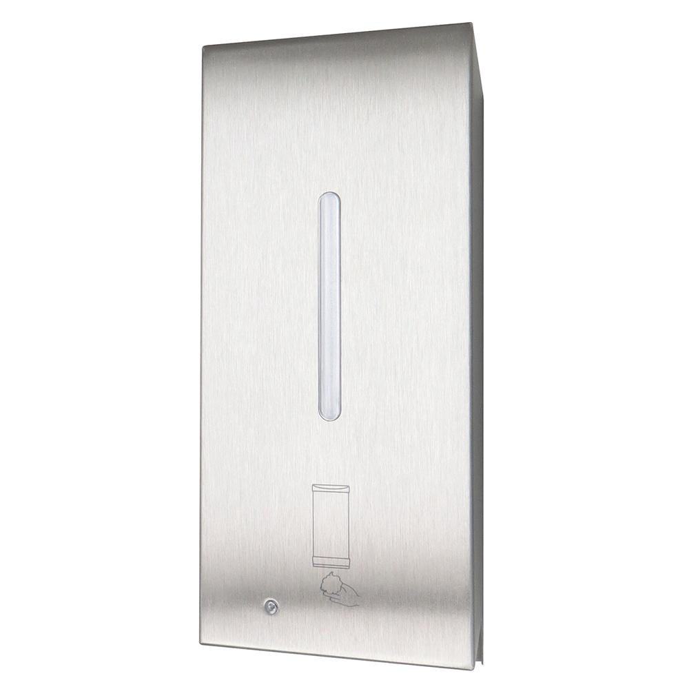 Bobrick B2013 Automatic Foam Soap Dispenser - 27 oz Capacity, Surface Mounted, Satin Finish for Restrooms, Hospitals & Commercial Kitchens