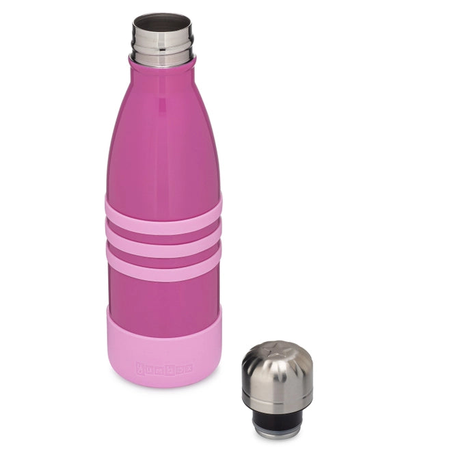 Yumbox 14 oz Stainless Steel Triple Insulated Water Bottle - Leak Proof, BPA Free, Keeps Drinks Cold 24Hrs/Hot 12Hrs - Perfect for School, Gym, Hiking & Outdoor Activities
