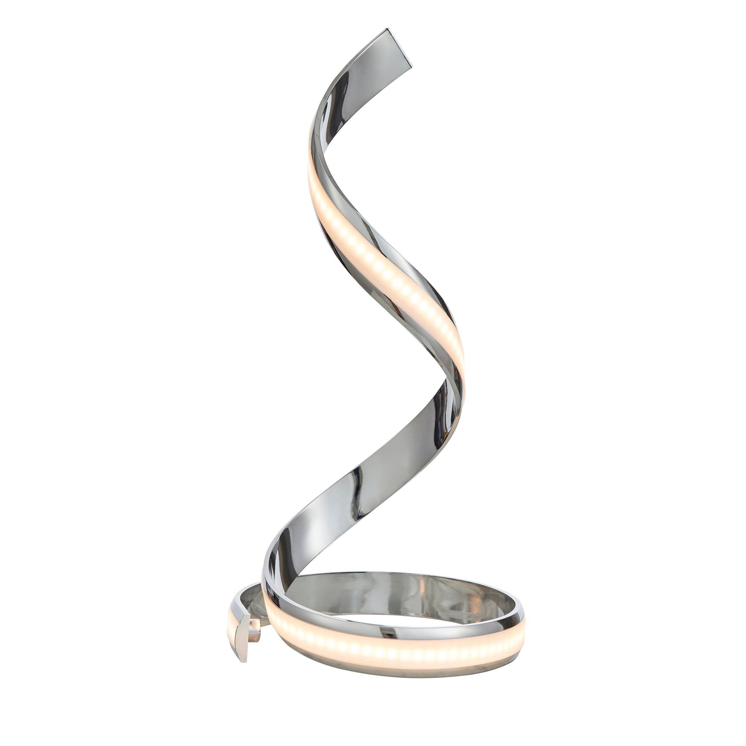 Endon Aria 1 Light Chrome Table Lamp - Modern Desk Lamp for Home Office, Bedroom Nightstand & Living Room Decor