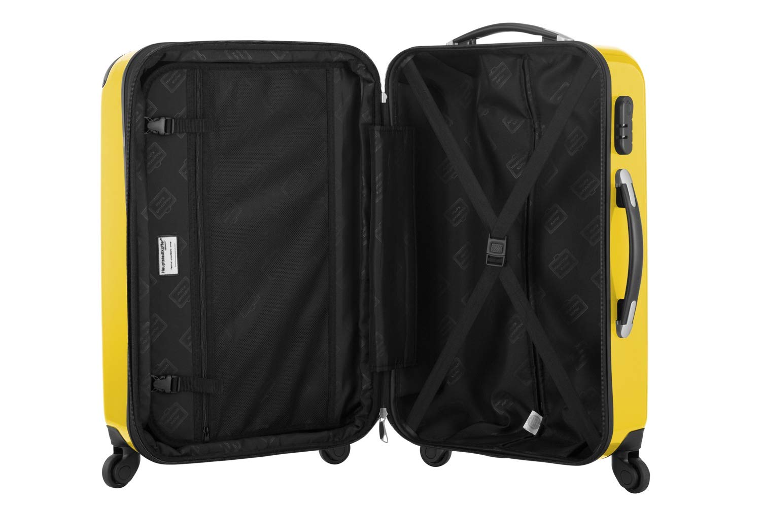 Premium Yellow 75cm Hand Luggage Carry-on Suitcase - Lightweight Durable Cabin Bag for Business Travel & Weekend Getaways