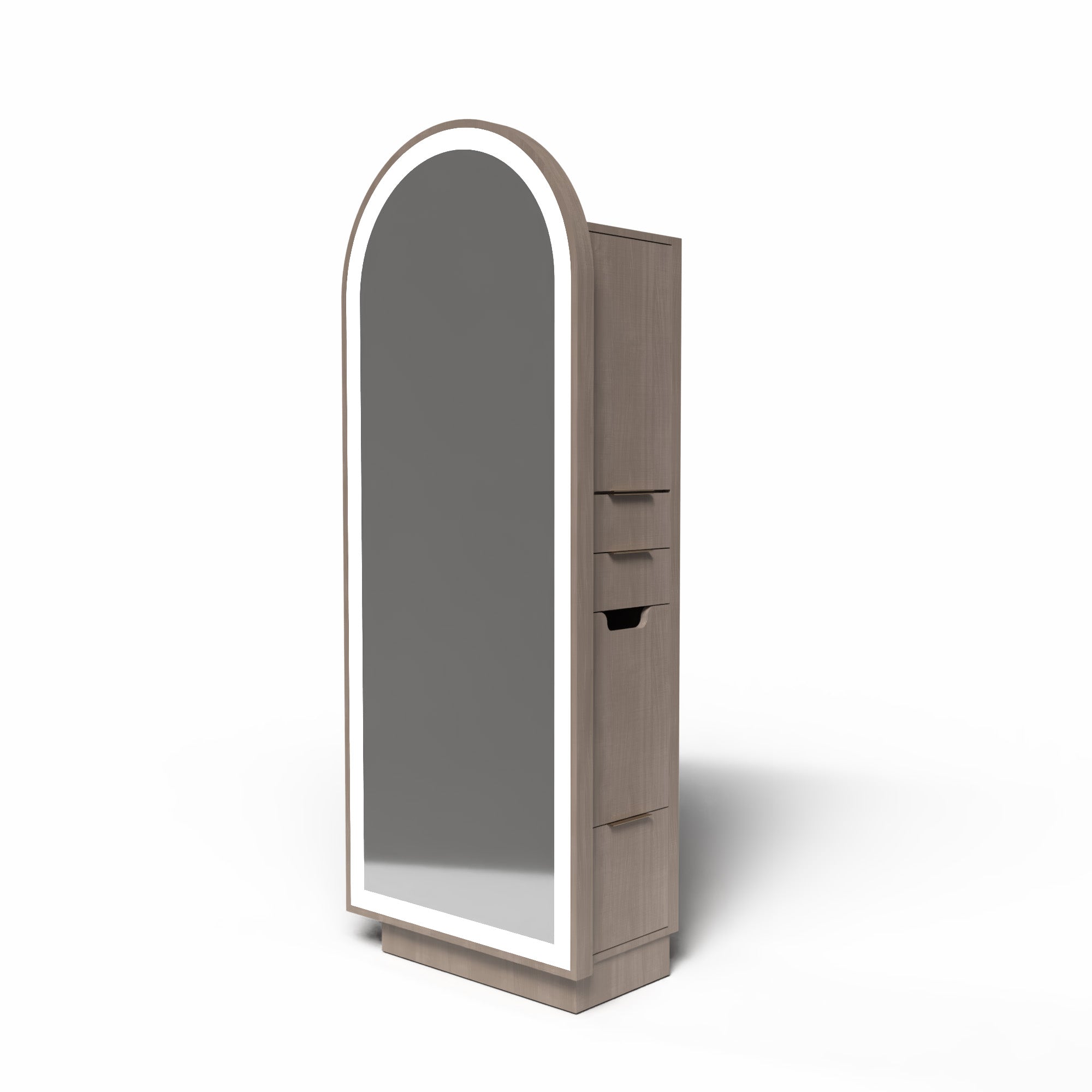 Zada Floating Arch Wall Mounted Shelf - Modern Minimalist Storage Solution for Bathroom, Kitchen, or Living Room Organization