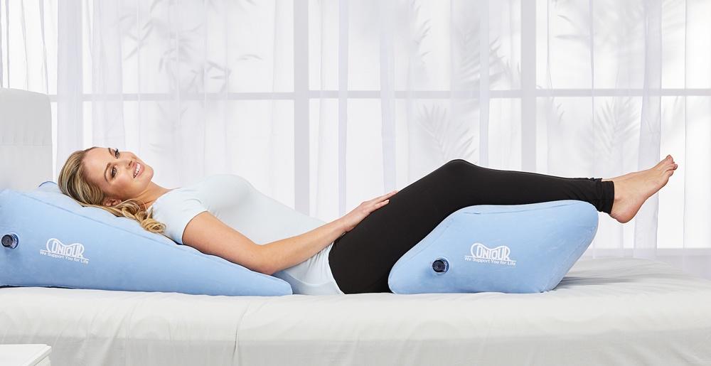 Contour 2-in-1 Leg Elevation Pillow for Pain Relief & Circulation - Perfect for Post-Surgery Recovery, Pregnancy Comfort & Varicose Vein Support