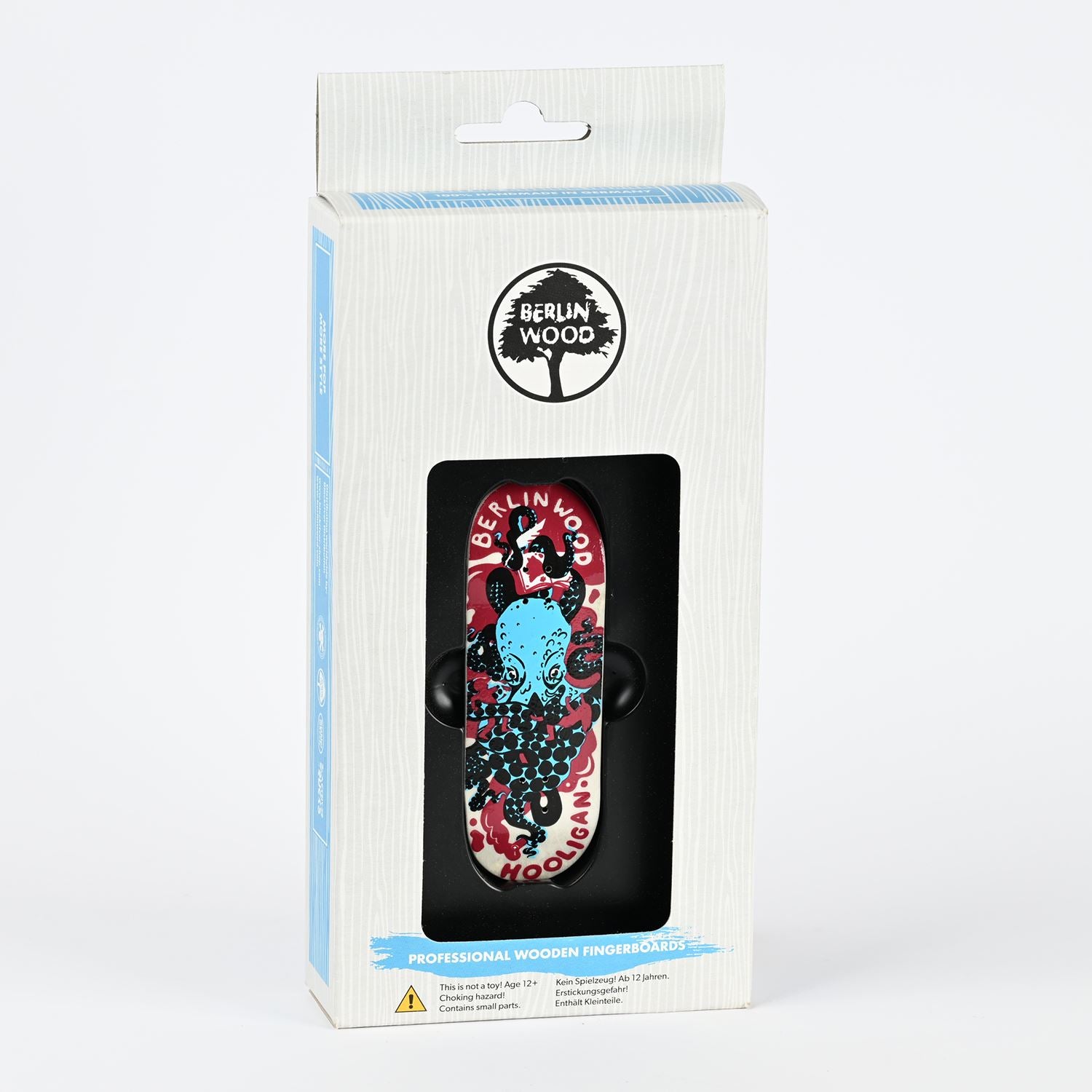 Berlinwood Fingerboard Deck Hooligan Pro 2023 - Professional Finger Skateboard for Tricks & Stunts - Perfect for Skateboard Enthusiasts & Collectors