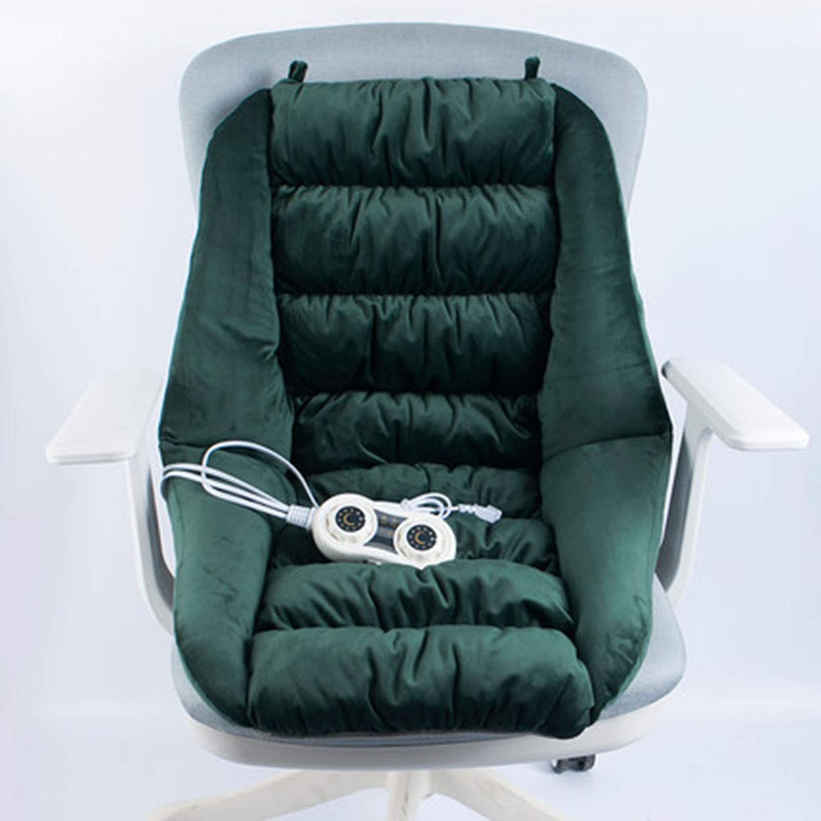 LJXX Electric Heated Chair Cushion - Fast Heating, Machine Washable & Ultra Soft - Perfect for Home Office, Classroom, Dormitory & Winter Comfort - Office Chair Warmer with Adjustable Temperature for Back Pain Relief