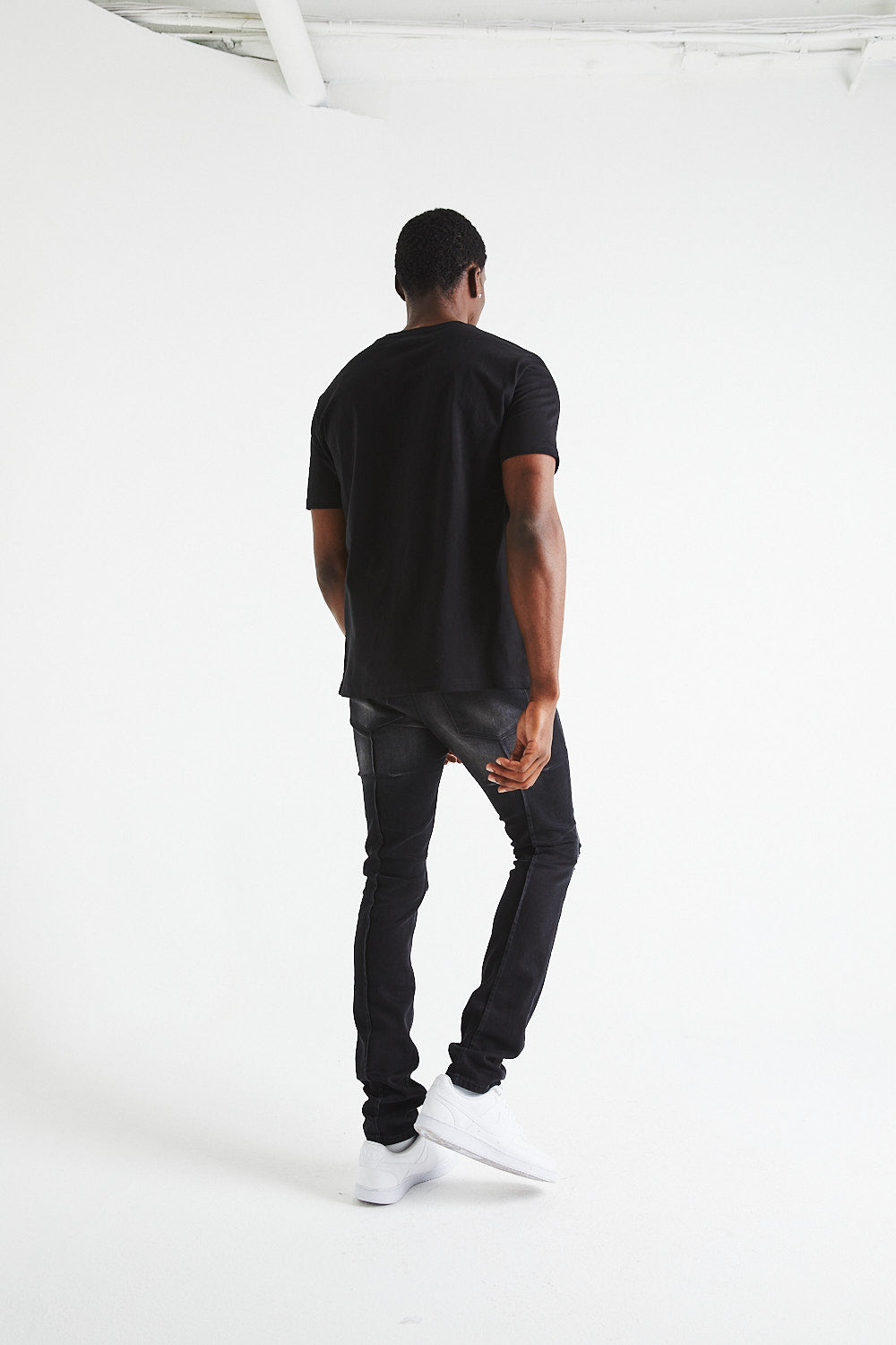 COLIN TEE | Black Watercolor Print T-Shirt | Men's Casual Short Sleeve Cotton Shirt | Perfect for Streetwear, Summer Outfits & Everyday Wear