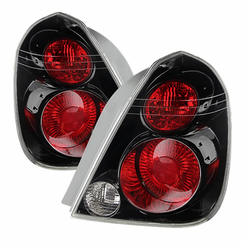 Spyder Black Tail Lights Pair for 2005-2006 Nissan Altima | 9029905 | Upgrade Rear Lights for Enhanced Style & Night Visibility