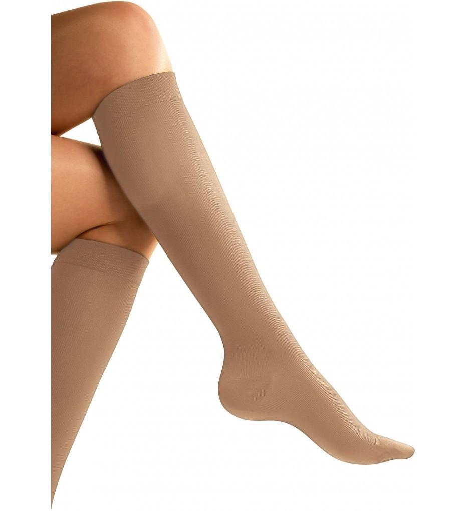 Go Travel Flight Socks for Women - Nude Compression Socks for Air Travel, Long Flights & Swelling Relief - Perfect for Business Trips & Vacation Comfort