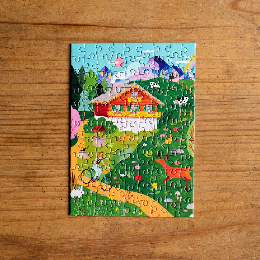Le Chalet Suisse 99 Piece Jigsaw Puzzle - Fun Family Activity for Kids & Adults, Perfect for Home Decor & Relaxation