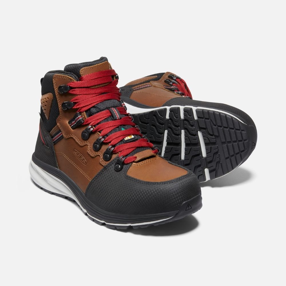 Keen Red Hook 6 Men's Waterproof Composite Toe Hiking Safety Boots - ASTM F2413 Certified Work Boots for Construction, Landscaping & Outdoor Adventures (Model 1025691)