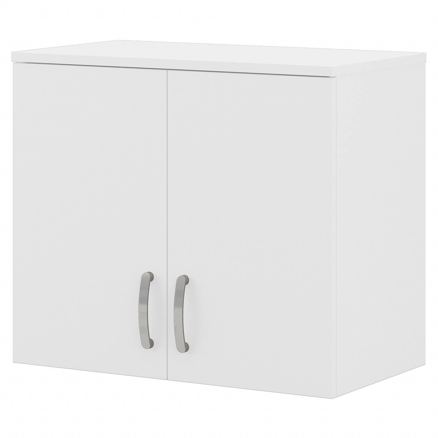 White Universal Garage Wall Cabinet with Doors & Shelves for Storage & Organization