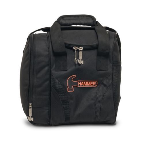 Hammer Tough 1 Ball Tote Bowling Bag - Black | Durable Single Ball Carrier for League Play & Practice | Perfect for Bowling Enthusiasts & Beginners