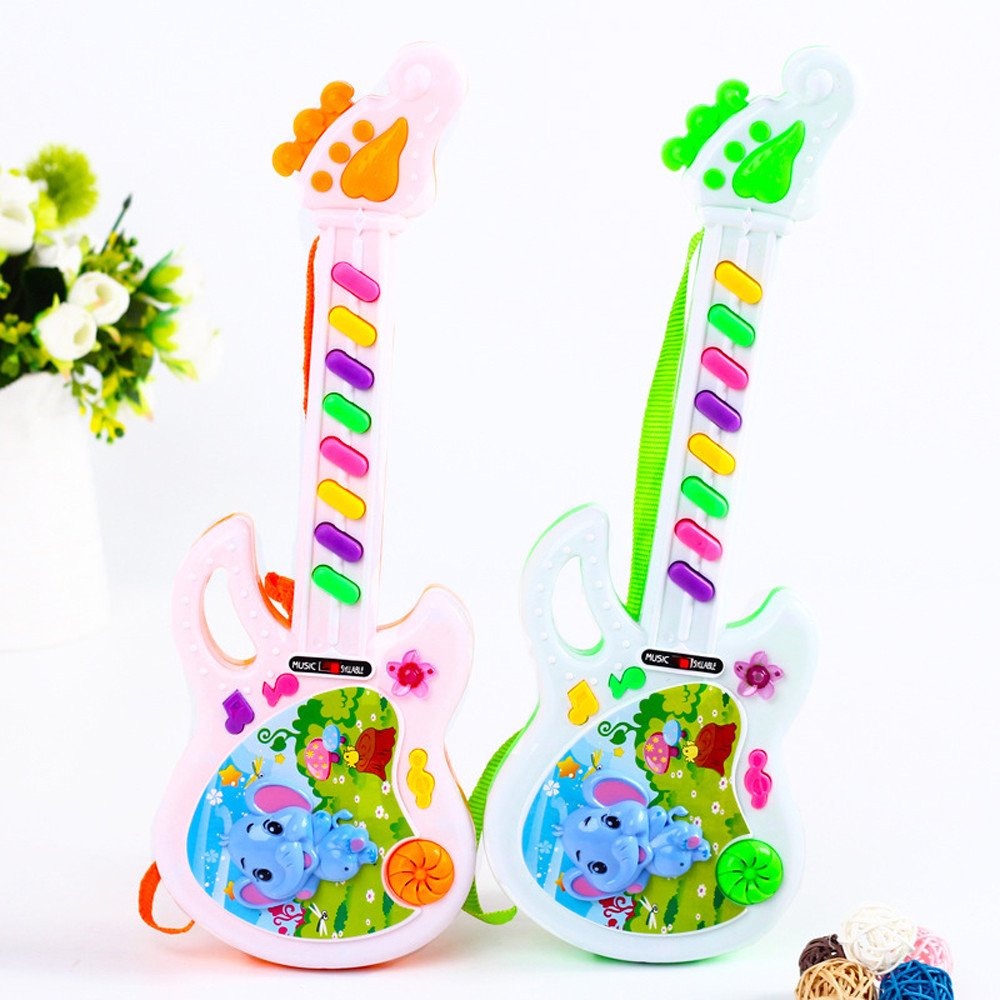 Electric Guitar Toy for Toddlers 1-3 Years - Mini Musical Instrument for Boys & Girls - Preschool Learning Sensory Toy - Educational Birthday Gift for Kids - Perfect for Home Play, Classroom Activities & Music Exploration