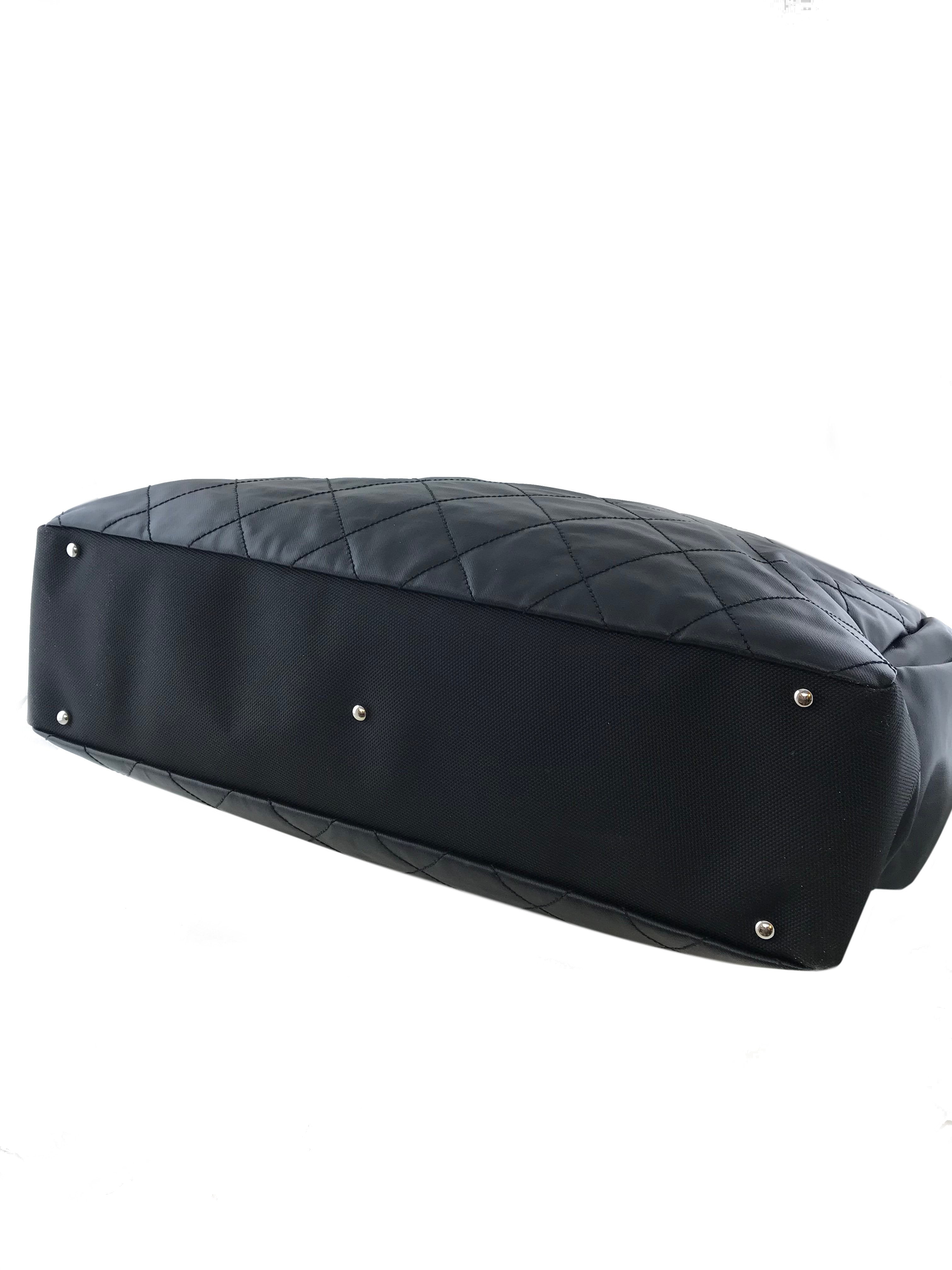 Chanel Quilted Coated Canvas Paris Biarritz Weekender Travel Bag - Luxury Designer Tote for Women, Spacious Overnight & Weekend Getaway - Perfect for Travel, Shopping & Business Trips