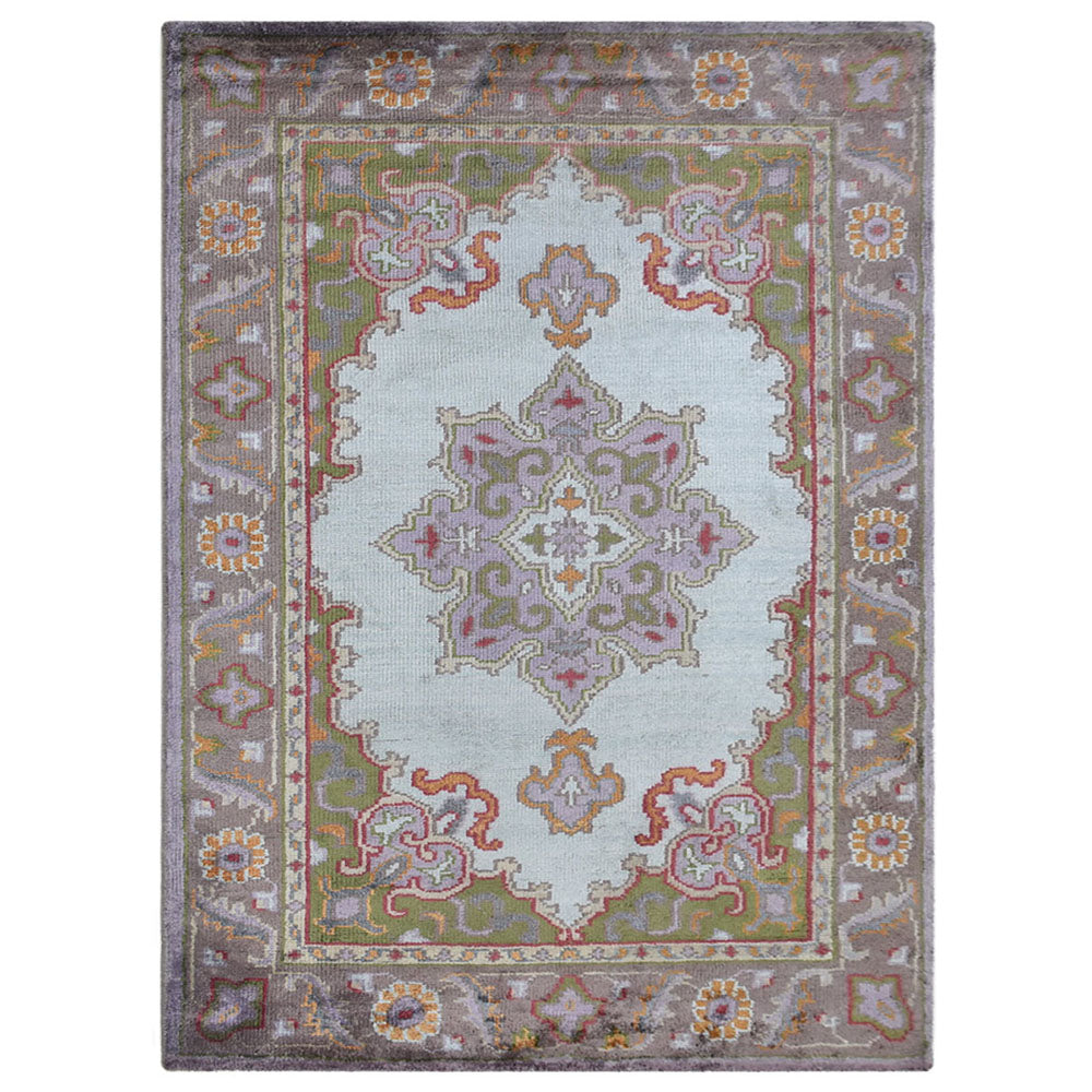 Hand-Knotted Hypnotic Rug - Premium Bohemian Style Area Rug for Living Room, Bedroom, or Meditation Space