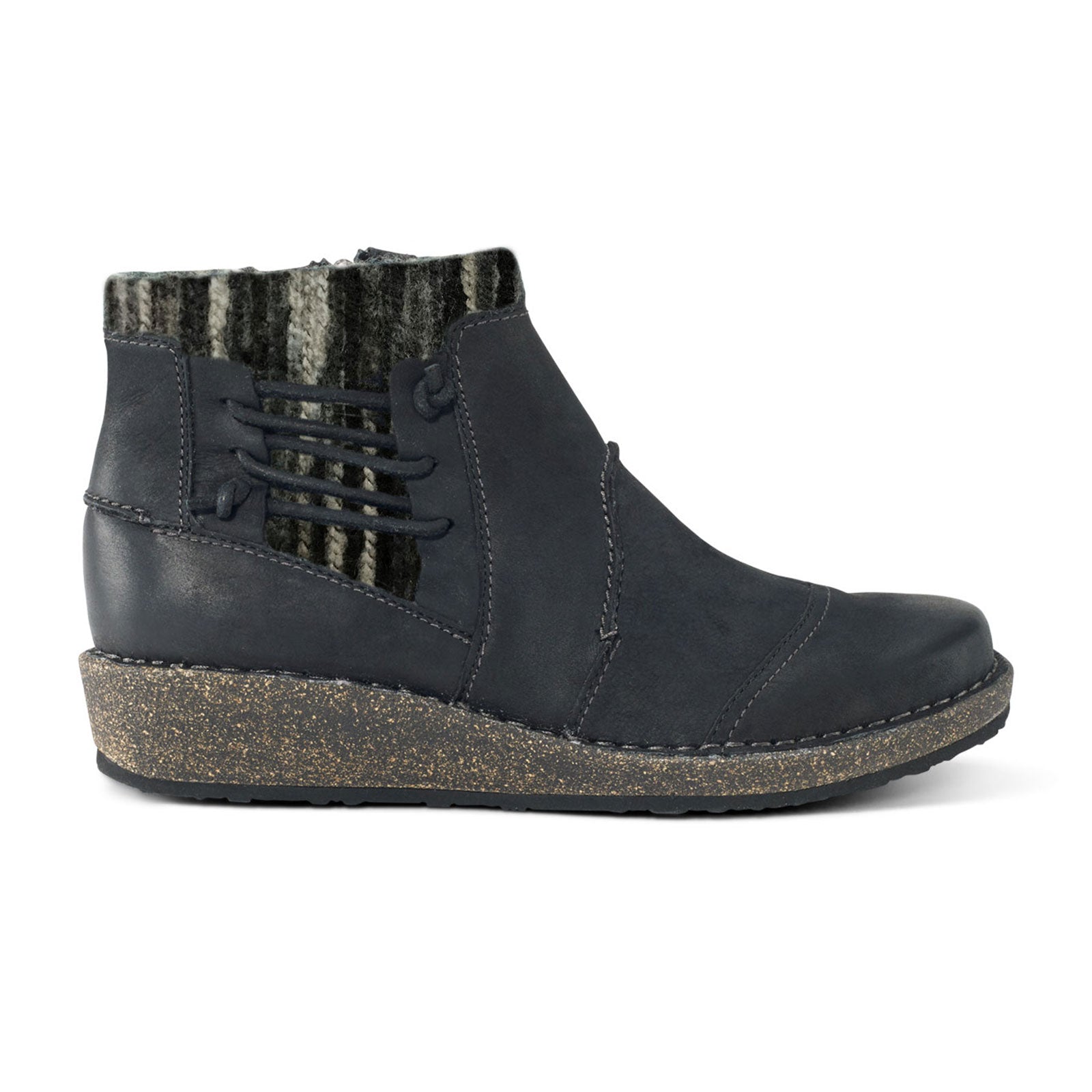 Aetrex Tessa Sweater Ankle Boots for Women - Comfortable Black Knit Booties | Perfect for Fall & Winter Outfits, Casual Wear & Office Fashion