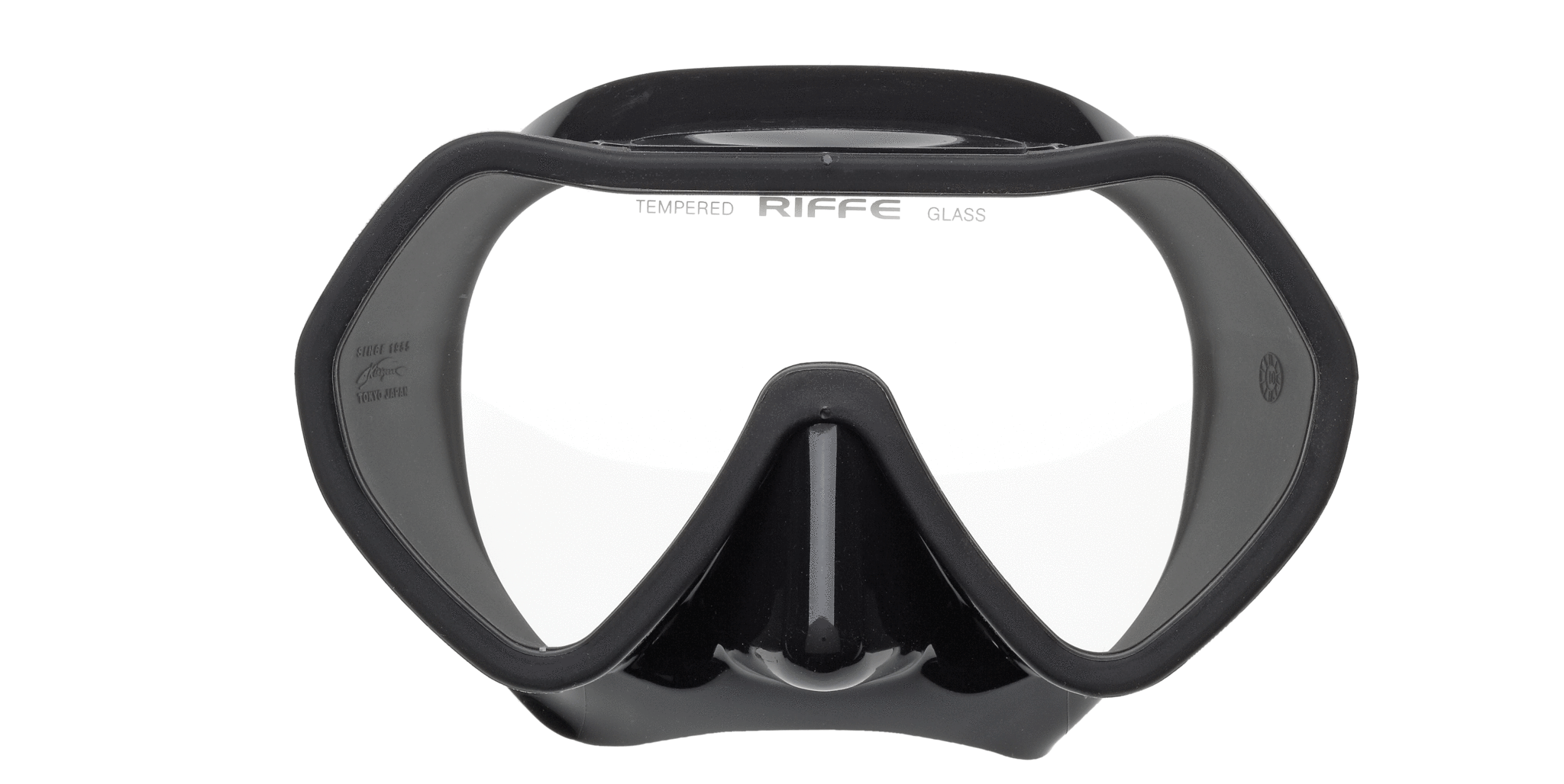 Riffe Frameless Dive Mask - Premium Scuba Diving Mask for Snorkeling & Spearfishing - Comfortable Low Volume Design for Clear Underwater Vision - Perfect for Ocean Adventures & Marine Exploration