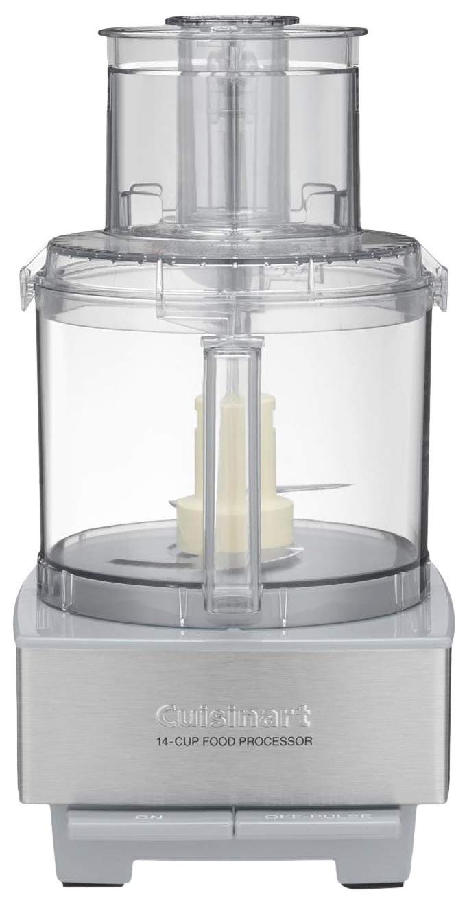 Cuisinart 14-Cup Food Processor - Powerful Vegetable Chopper for Mincing, Dicing, Shredding, Pureeing & Kneading Dough - Stainless Steel (Light Gray, DFP-14CGRY) - Perfect for Meal Prep, Baking & Large Batch Cooking
