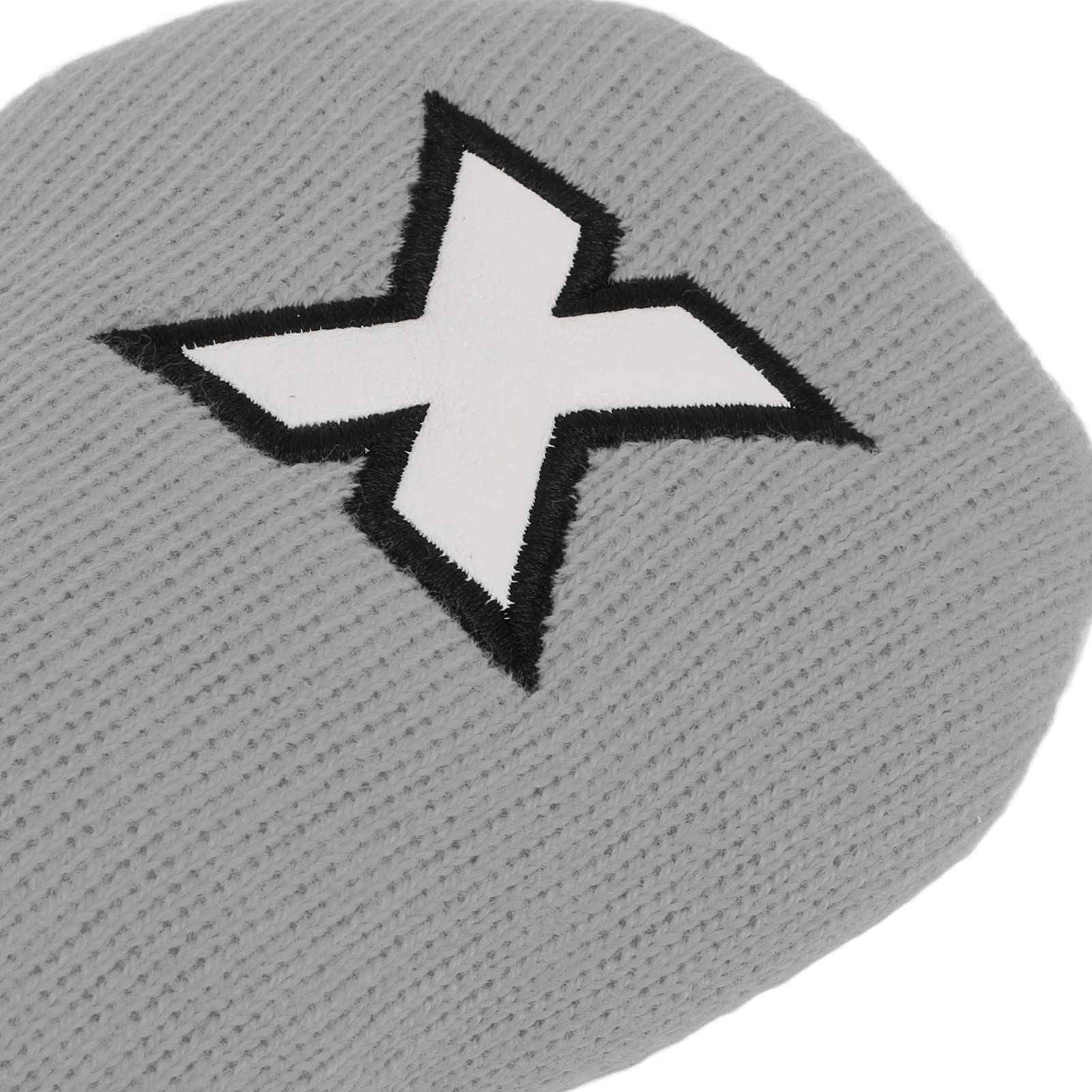 Premium Golf Club Head Covers - 8.9x3.7in Leather & Fabric Hybrid Wood Covers with X Pattern Design for Men & Women | Ideal for Driving Range Practice, Course Play & Club Protection
