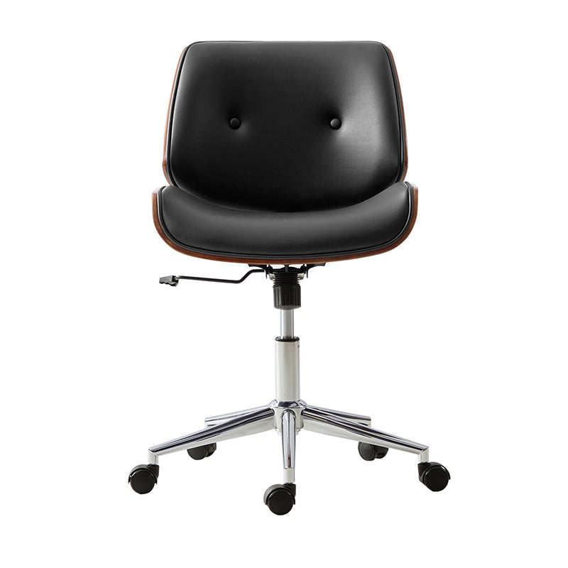 Ergonomic Adjustable Height Swivel Office Chair with Lumbar Support - Yves Comfortable Desk Chair for Home & Office Workspace