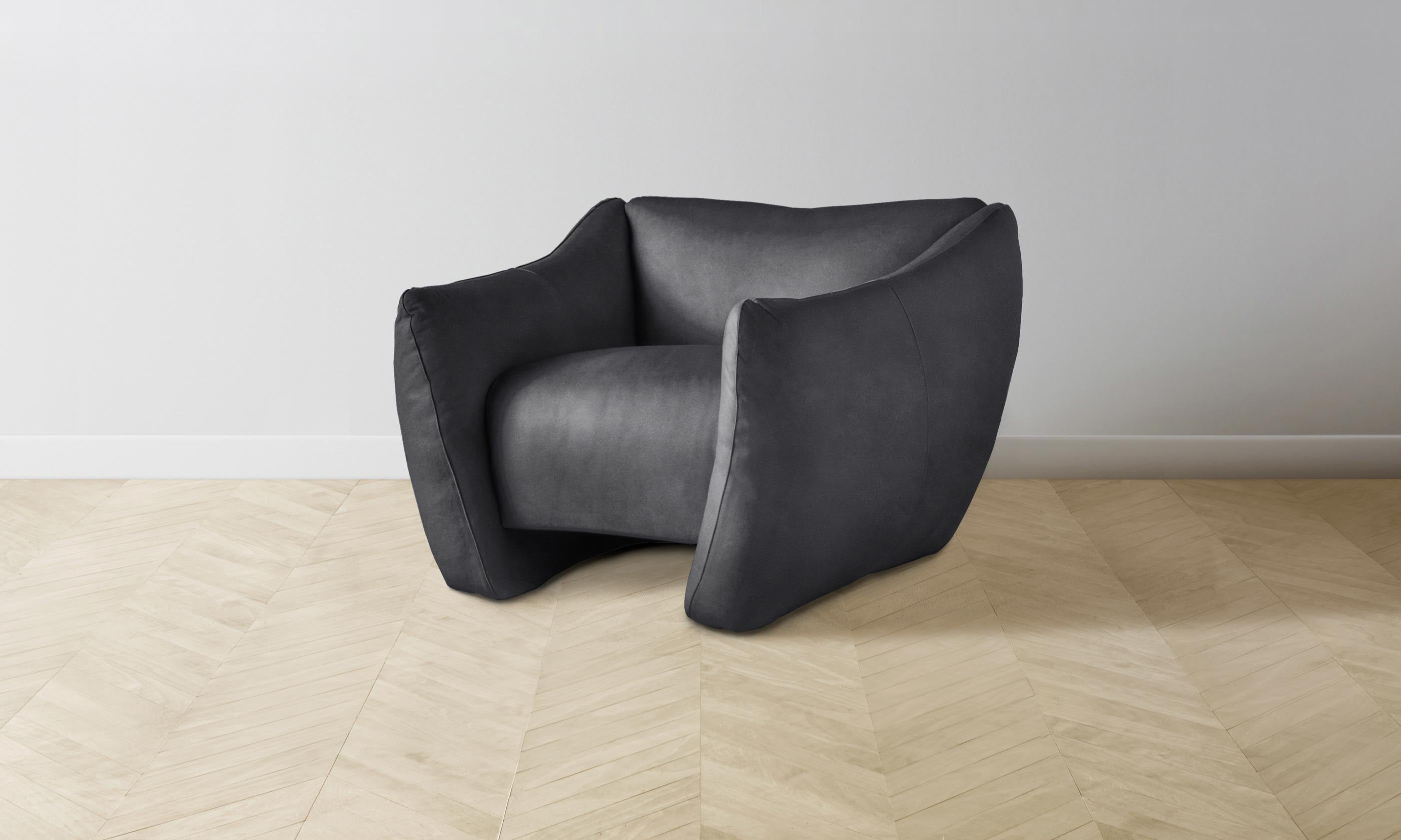 The Bond Chair - Premium Performance Velvet Flannel Upholstered Accent Chair for Living Room, Bedroom & Office - Stylish Modern Lounge Seating with Comfortable Cushion